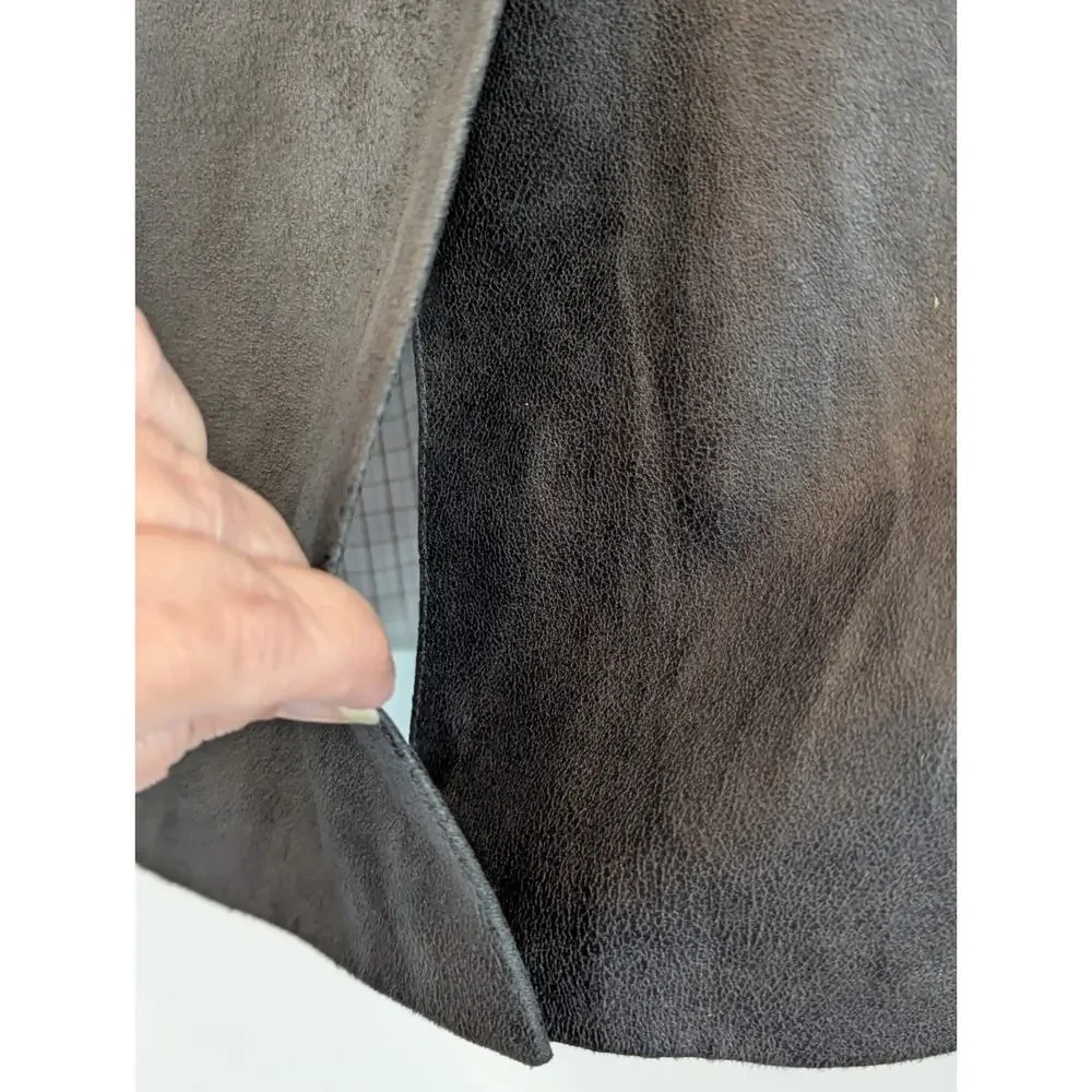 Lauren Ralph Lauren Men's 40R Dark Brown Faux Suede Blazer Sport Coat Career EUC
